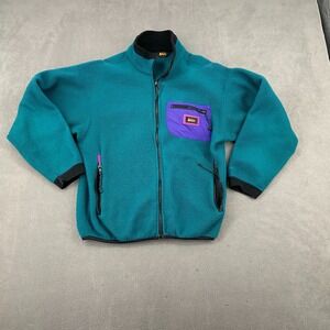 REI Co-op Fleece Jacket Sz S Teal Soft Cozy Warm Winter Gorpcore Retro Full Zip